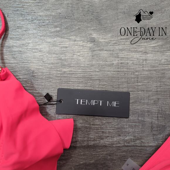 Tempt Me High Waist Ruffle Bikini Swimsuit Size M - Picture 4 of 7